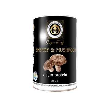 Naja Forest Energia és Gomba vegán protein shake 560g dobozos kiszerelésben