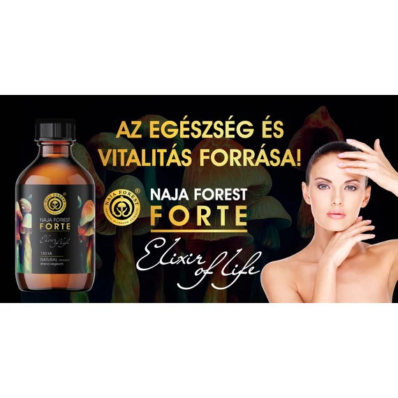Naja Forest Elixír folyékony gomba és növényi kivonat a fiatalság és a szépség külső- belső megőrzéséért 150 ml