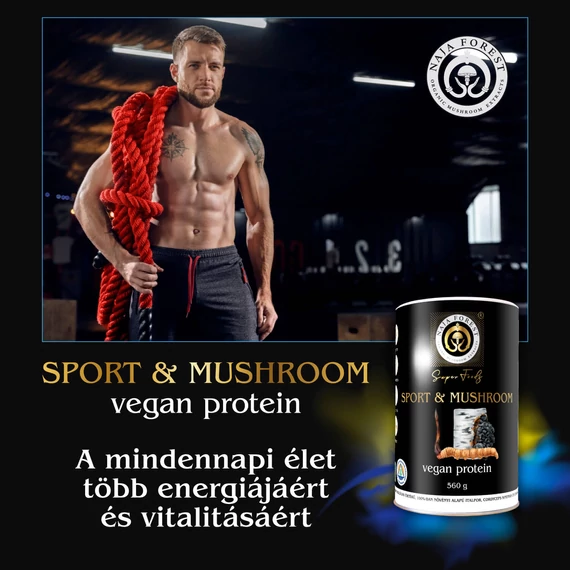 Naja Forest Sport és Gomba vegán fehérjepor 560g
