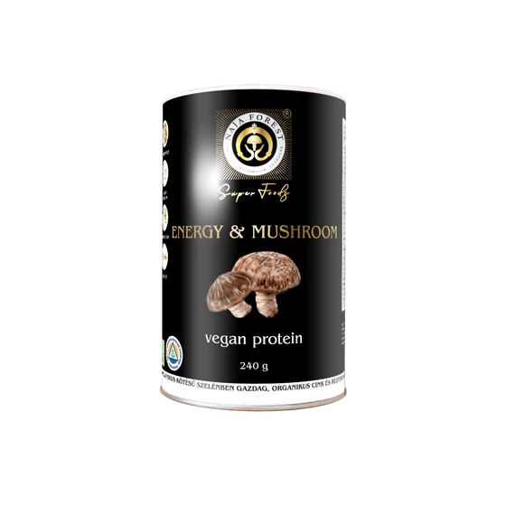 Naja Forest Energia és Gomba vegán fehérje shake 240g dobozos kiszerelésben
