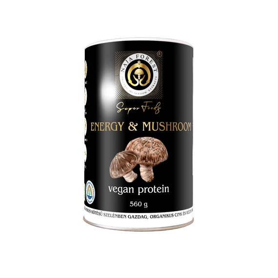 Naja Forest Energia és Gomba vegán protein shake 560g dobozos kiszerelésben