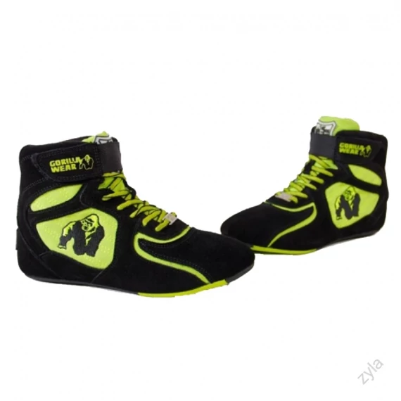 Gorila Wear CHICAGO HIGHS TOP fekete neon magas szárú sport cipő