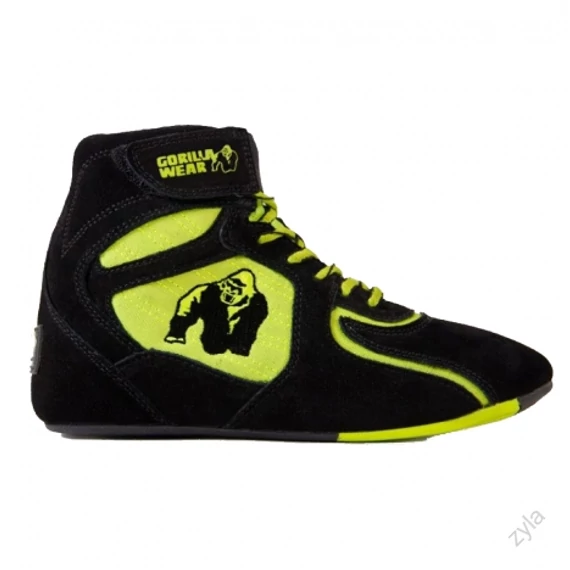 Gorila Wear CHICAGO HIGHS TOP fekete neonsárga magas szárú sport cipő