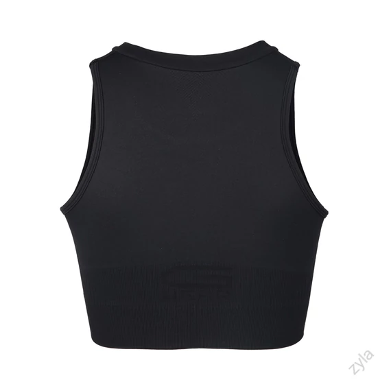 OLIVIA VARRÁSMENTES CROP TOP - FEKETE- ZYLA