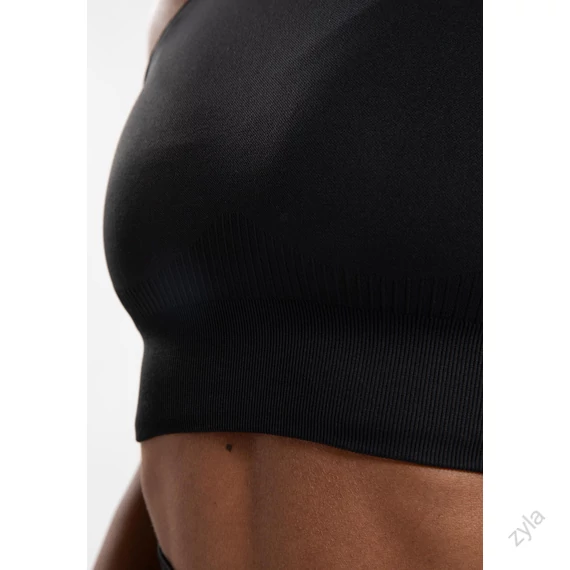 OLIVIA VARRÁSMENTES CROP TOP - FEKETE- ZYLA