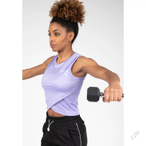 ESTELLE ÁTLAPOLT CROP TOP - LILA- ZYLA
