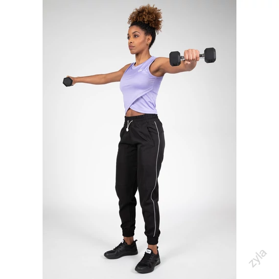 ESTELLE ÁTLAPOLT CROP TOP - LILA- ZYLA