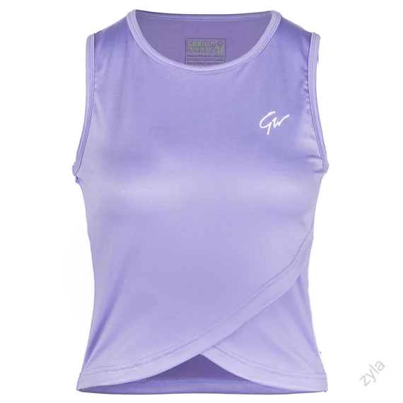 ESTELLE ÁTLAPOLT CROP TOP - LILA- ZYLA